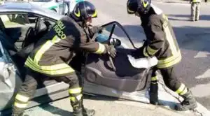 Vigili del fuoco in azione