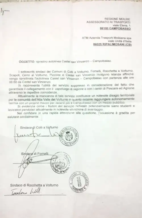 Documento sindaci 