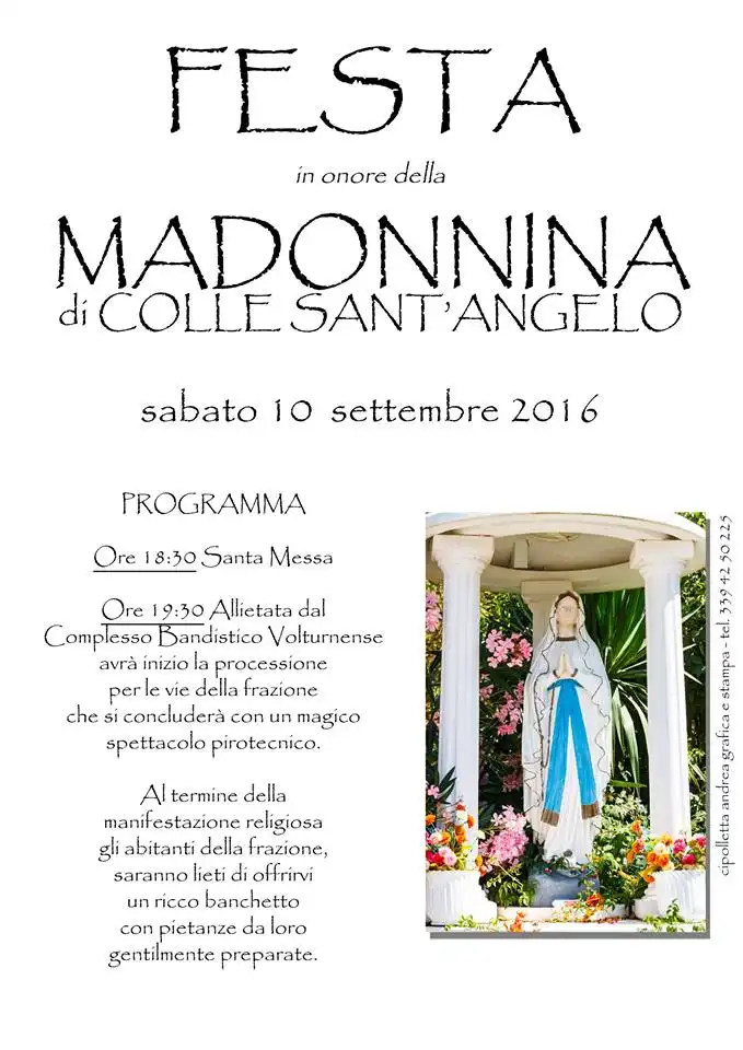 Locandina evento sabato 10 settembre 2016 