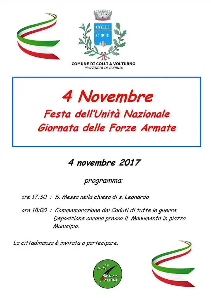 4 novembre Colli a Volturno