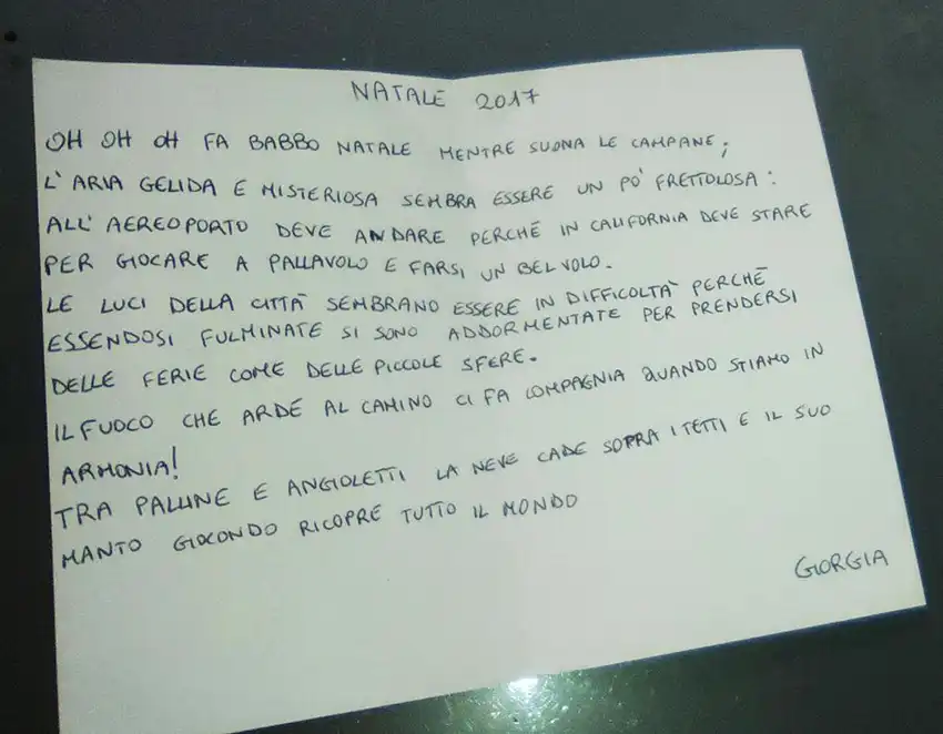 poesia natale piccola giorgia