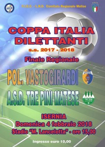 Finale Coppa Italia regionale edizione 2018