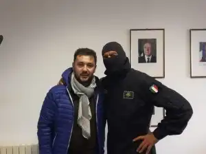 Il Comandante Alfa e il Direttore Responsabile di testata Michele Visco