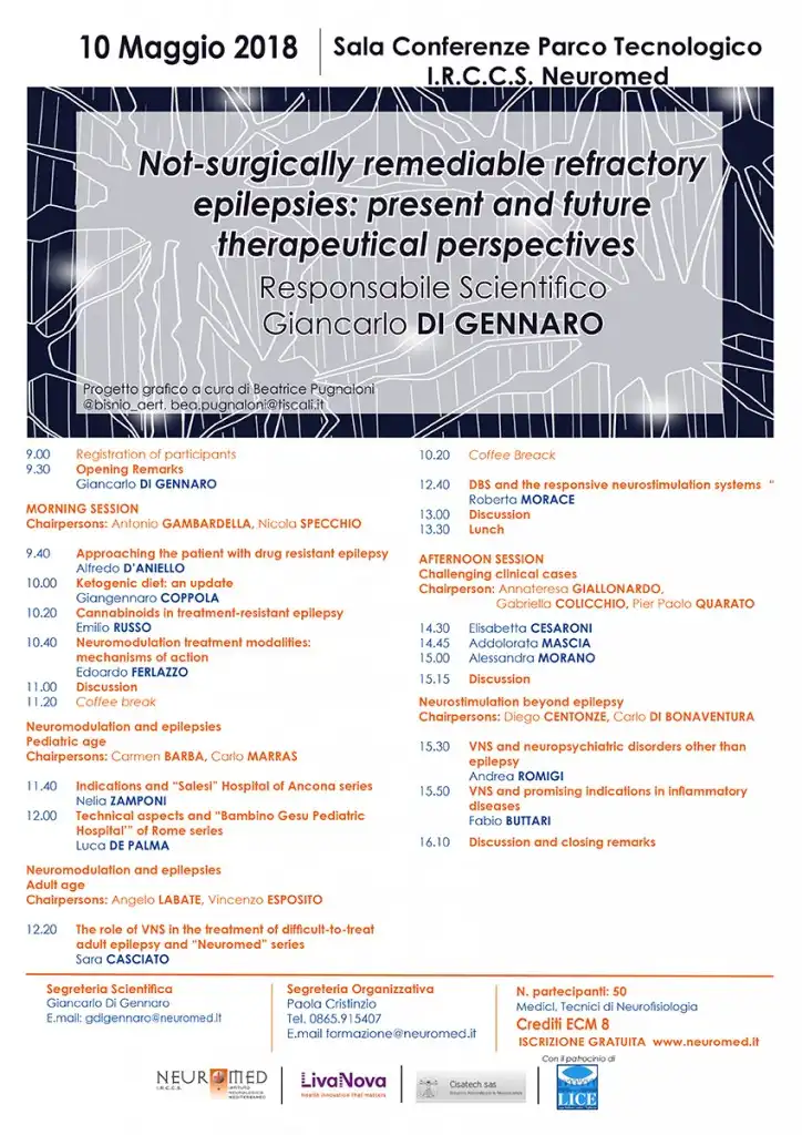 ecm neuromed giovedì 10 maggio 2018