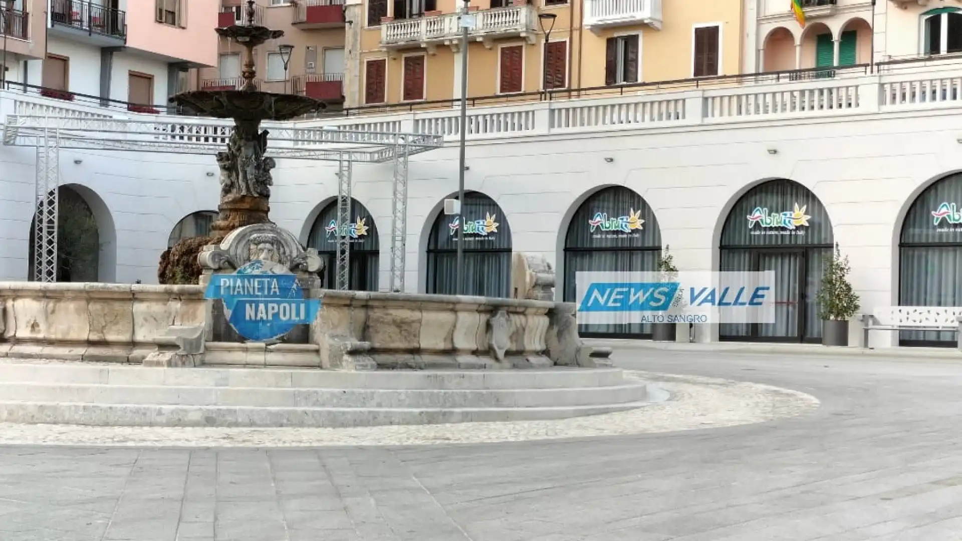 Castel Di Sangro: sabato il primo allenamento del Napoli. Piazza Plebiscito pronta per gli eventi.