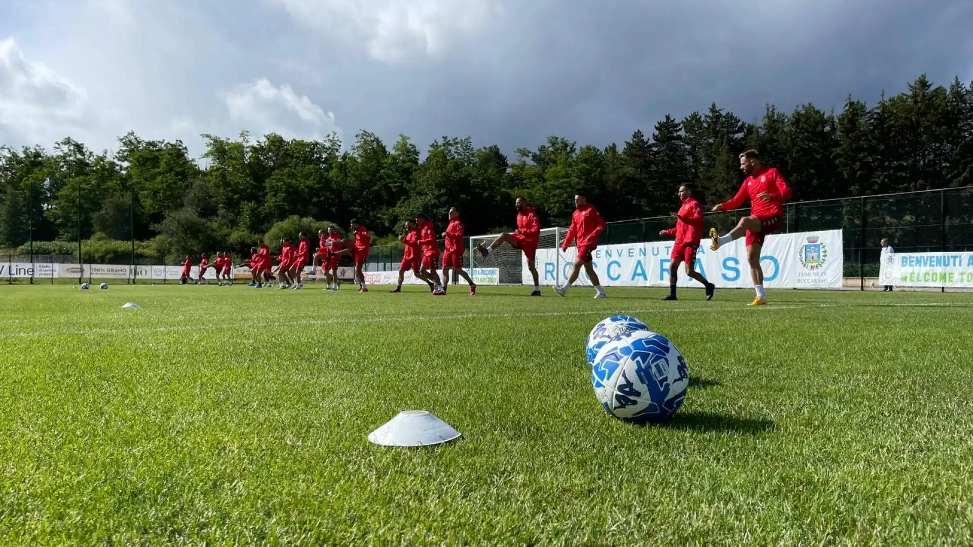 Roccaraso: day#1 per il Bari  in Alto Sangro. Oggi doppia seduta di allenamento.