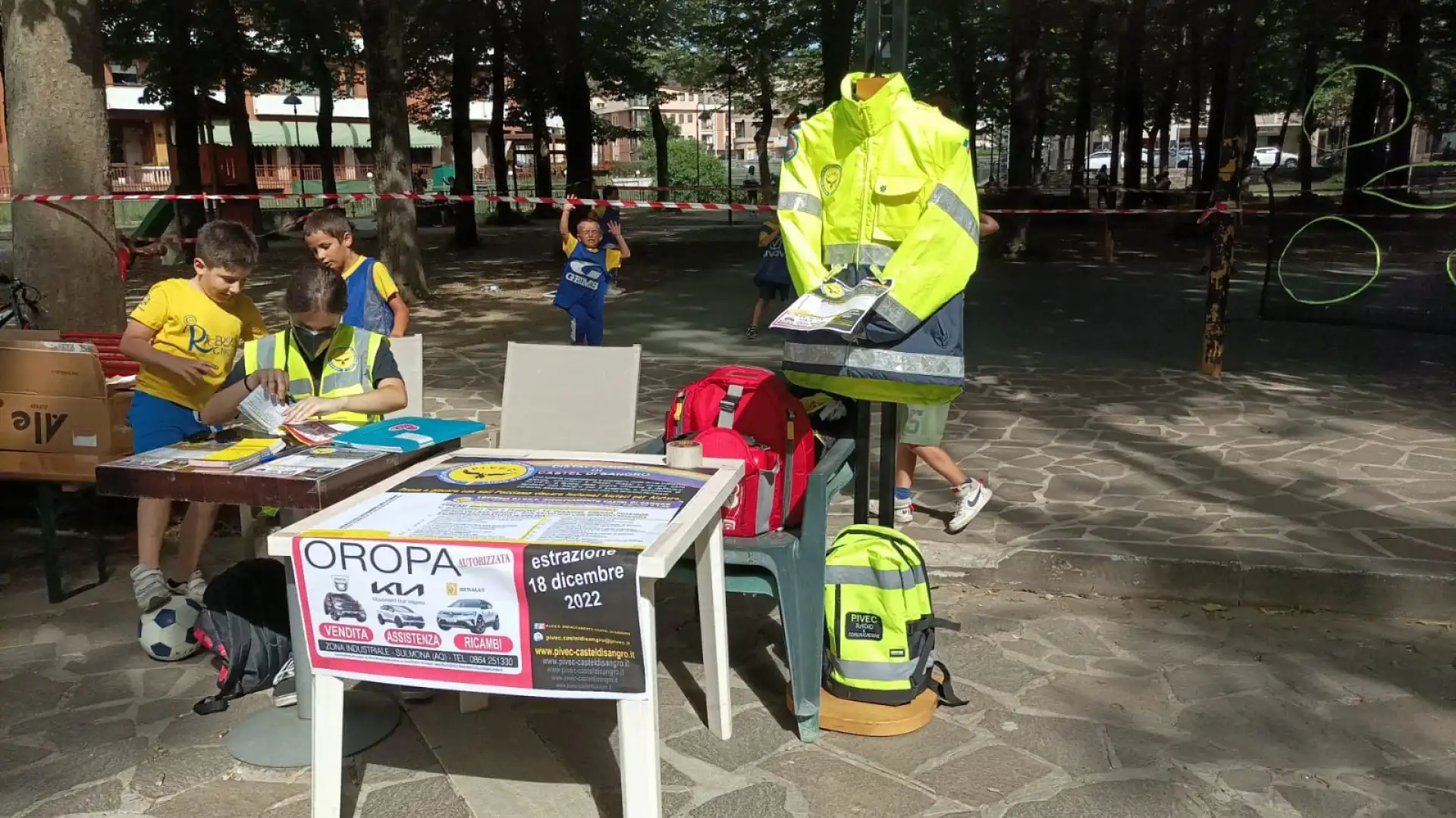 Castel Di Sangro: “Chi ricerca Gioca”. I ringraziamenti del distaccamento P.I.V.E.C. all’associazione Spazio Pieno.