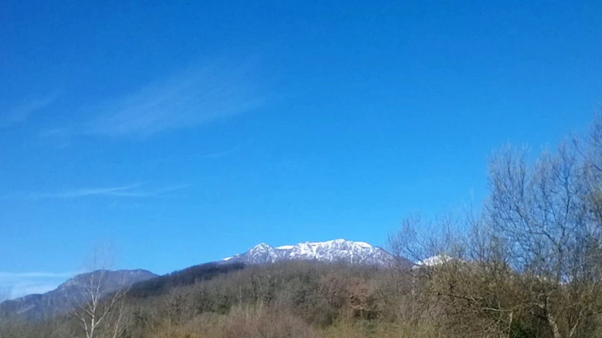 Neve in quota e colpo di coda dell'inverno in gran parte della Valle del Volturno.