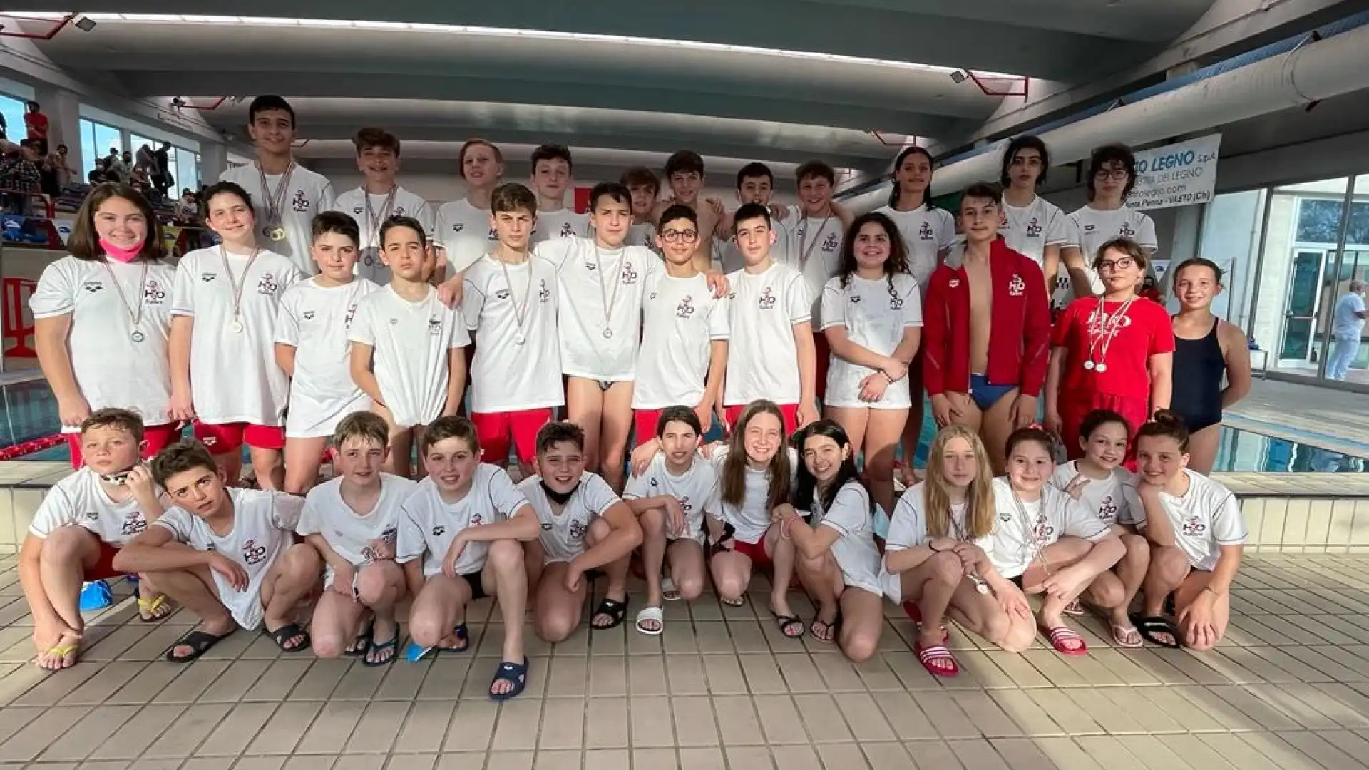 Nuoto-Molise Swim Cup. Final a tinte biancorore. L’H20 Sport conferma la propria crescita nella categoria esordienti.