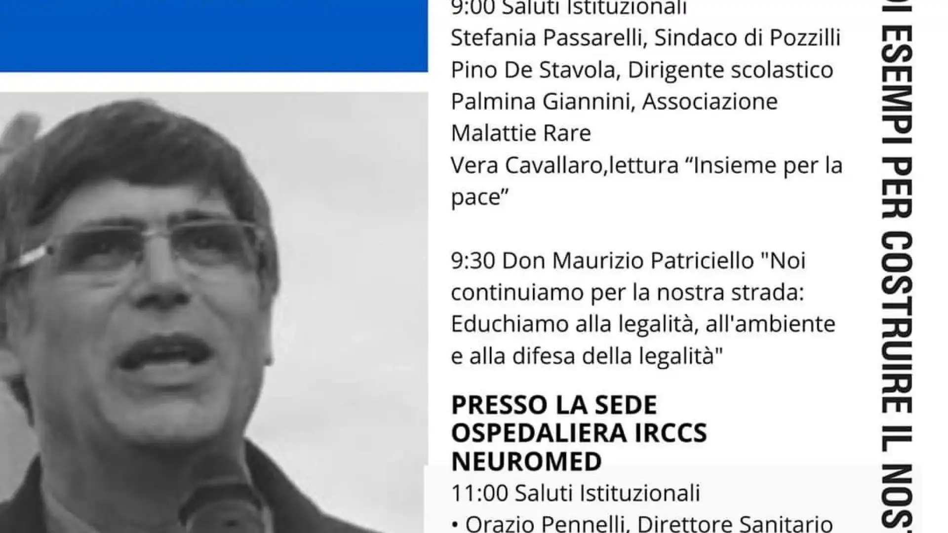 Pozzilli: gli studenti del Pilla incontrano Don Maurizio Patriciello