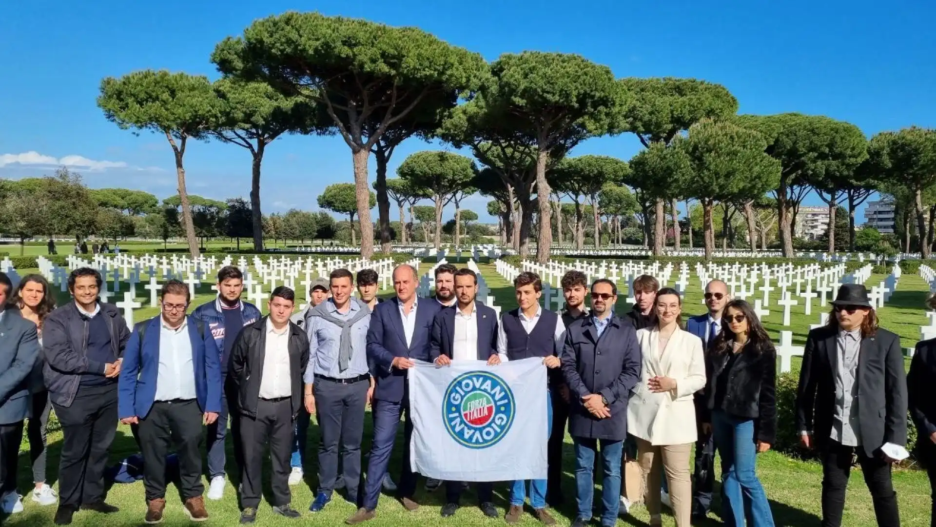 Liberazione, i giovani di Forza Italia hanno reso omaggio ai caduti americani