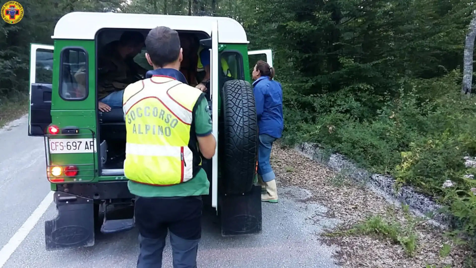 Chiauci: il Soccorso Alpino salva signora del frusinate dispersa nei boschi.