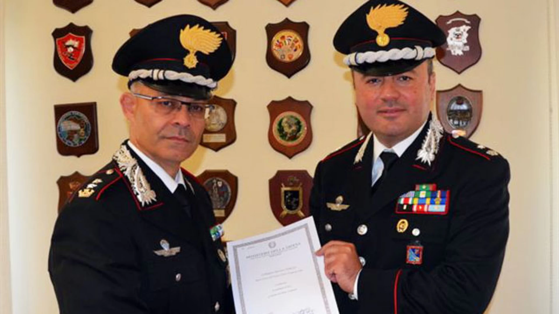 Isernia: Conferita la Medaglia d’Oro al Merito di Lungo Comando al Maggiore dei Carabinieri Salvatore Vitiello.