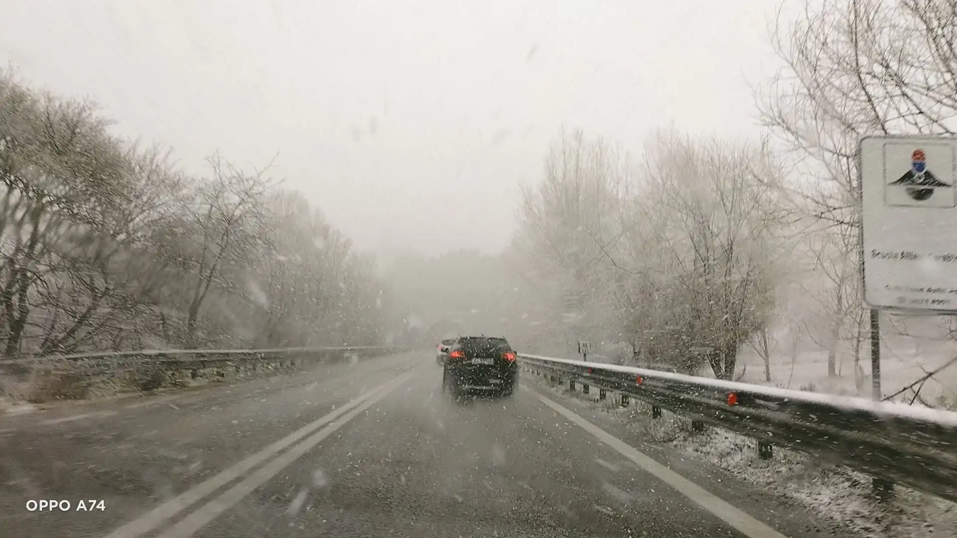 Previsioni esatte, la neve imbianca Molise e Alto Sangro. Guarda il video