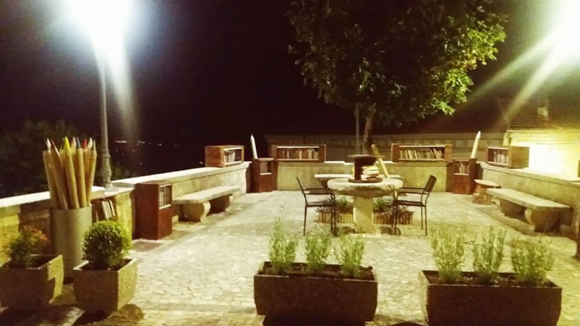 Macchiagodena: inaugurata la Terrazza della Cultura. Uno spazio dedicato al tempo libero e alla lettura.