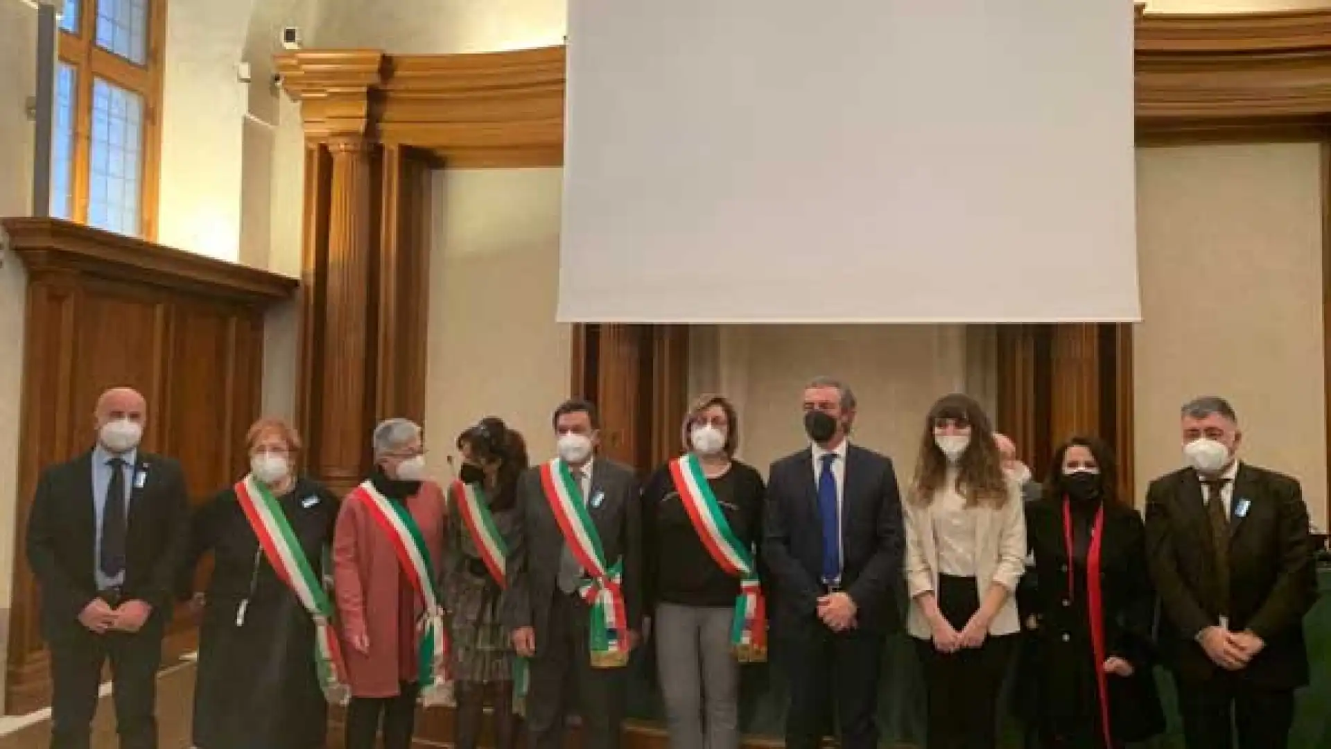 Macchiagodena a Roma per la firma del protocollo sulla rigenerazione delle comunità. Evento lo scorso 14 febbraio in Senato.