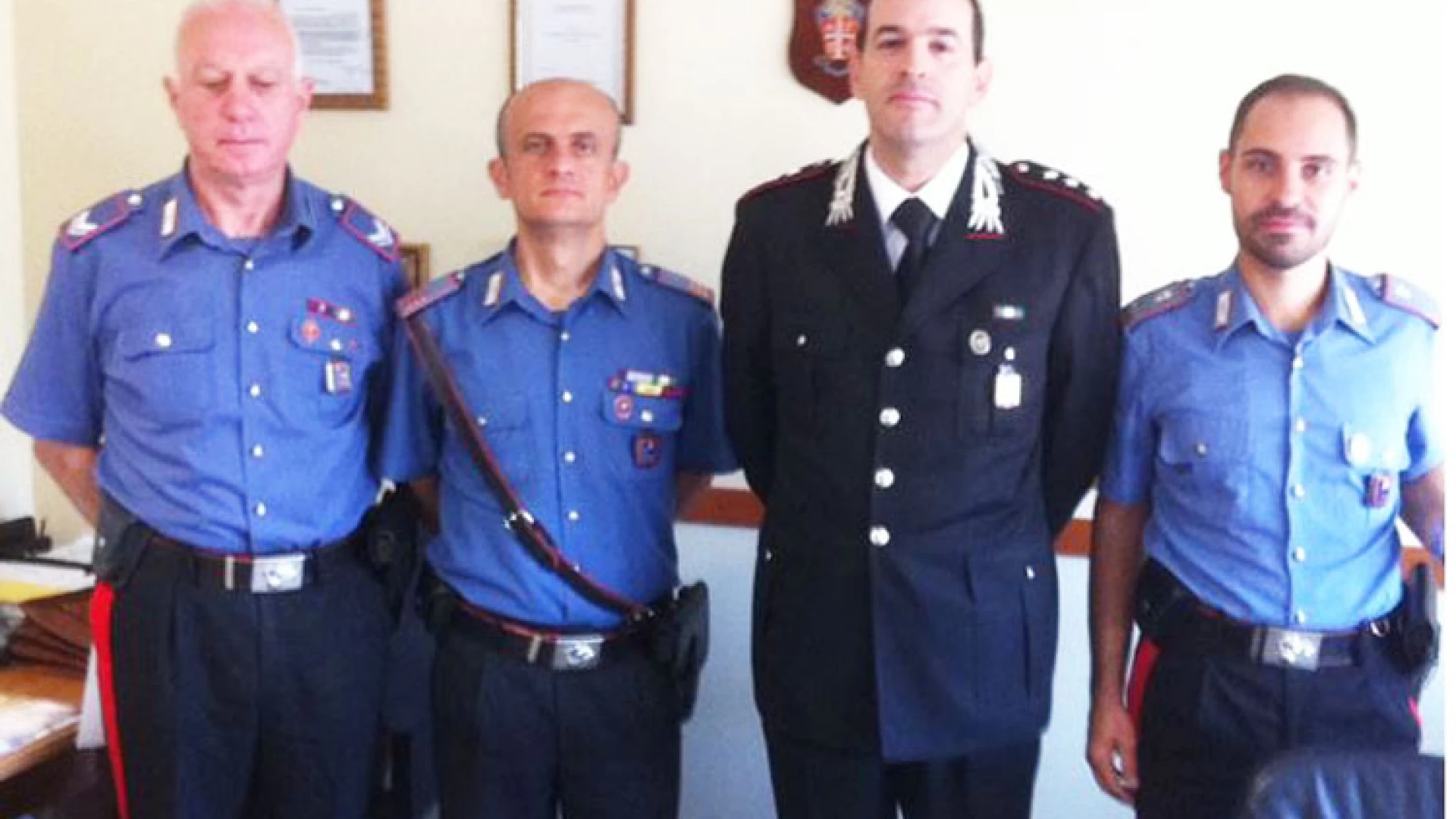 Venafro: Premiati dal Comandante della Legione Carabinieri Abruzzo e Molise, i Carabinieri che giorni fa hanno condotto una importante operazione contro il fenomeno del “caporalato”.