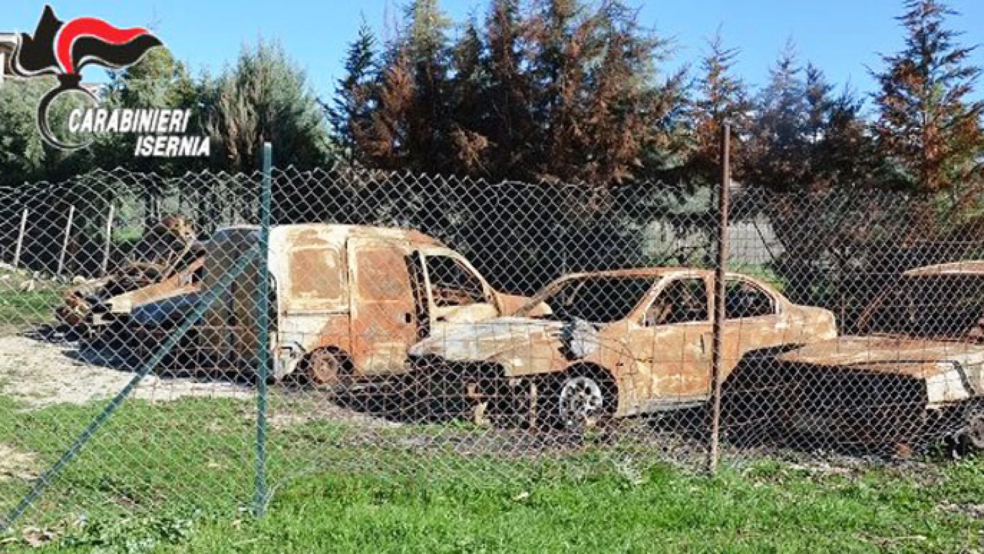 Isernia: Rinvenuto dai Carabinieri un cimitero di carcasse di auto ed altri materiali inquinanti a Fragnete.