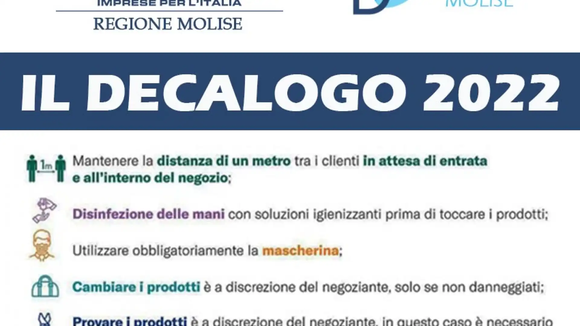 Saldi invernali 2022, arriva il decalogo Confcommercio Molise-Adoc Molise. Si parte oggi in Sicilia e Basilicata. Dal 5 gennaio al via in Molise.