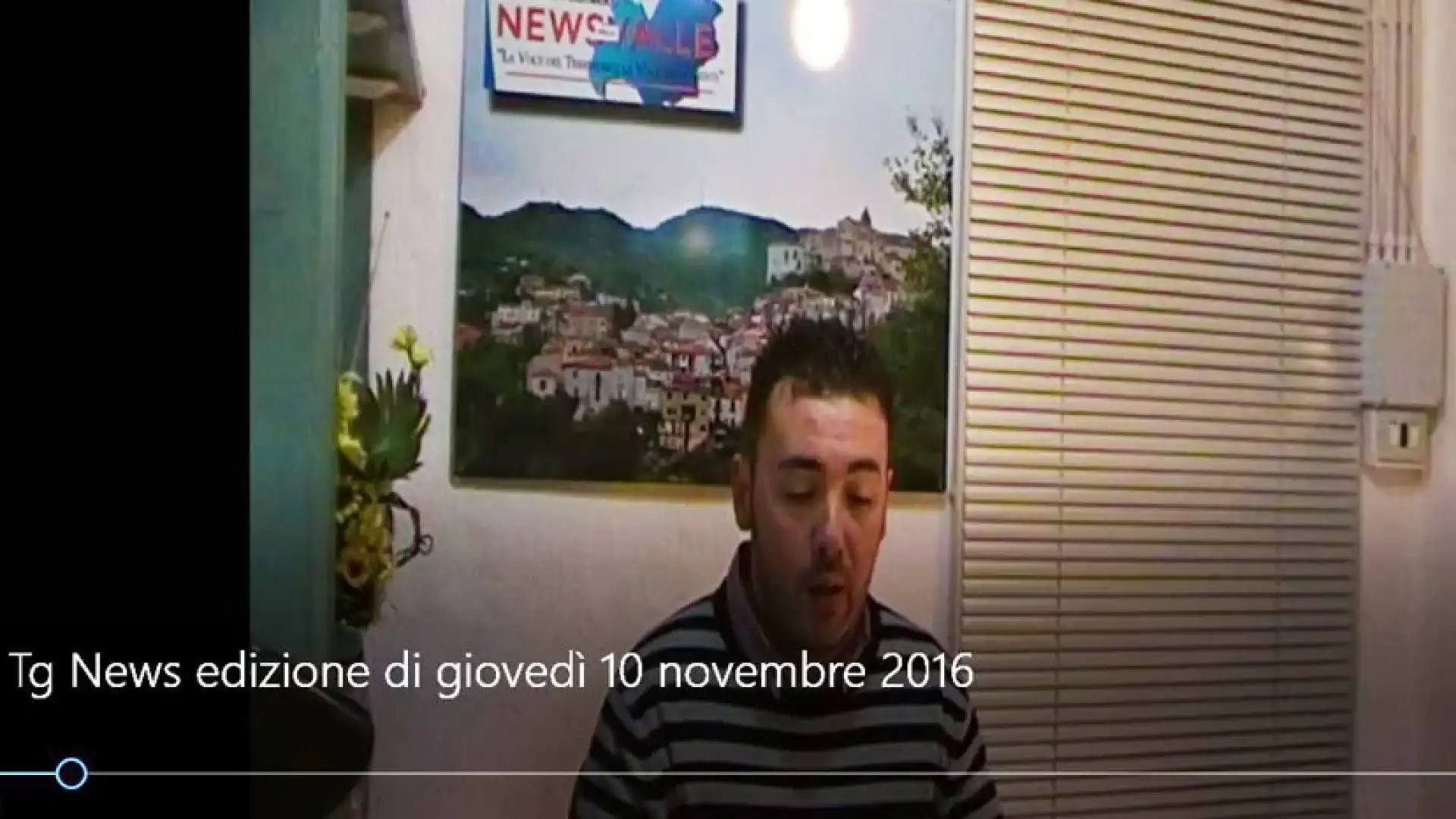 Tg News edizione video di giovedì 10 novembre 2016.