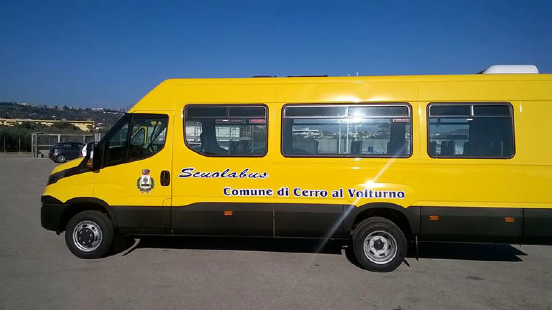 Cerro al Volturno: dalla Regione Molise arriva il nuovo scuolabus. Gli alunni viaggeranno più sicuri.