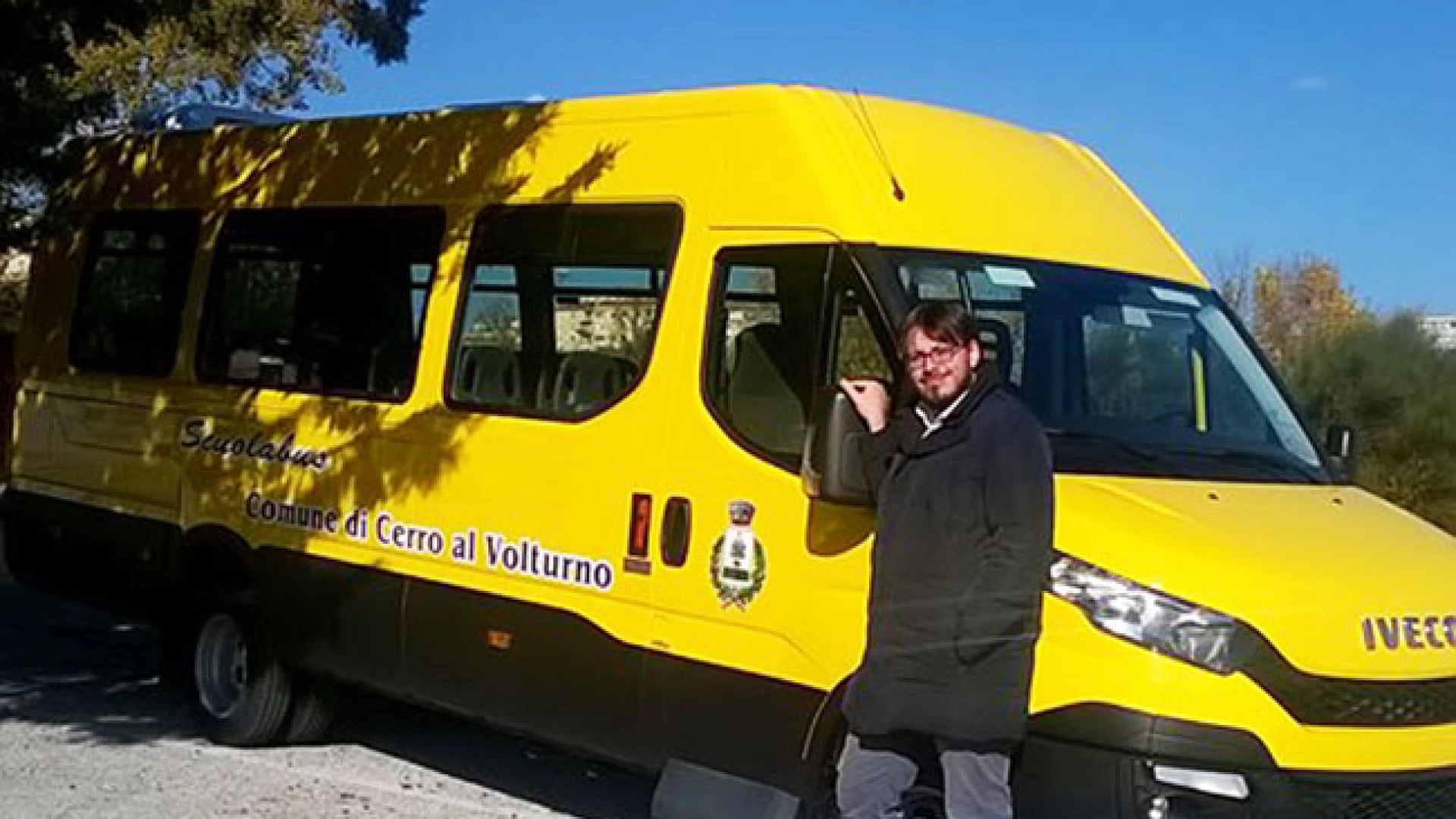 Campobasso: cerimonia di consegna e benedizione dei nuovi scuolabus. Presenti anche numerosi amministratori della Valle del Volturno.