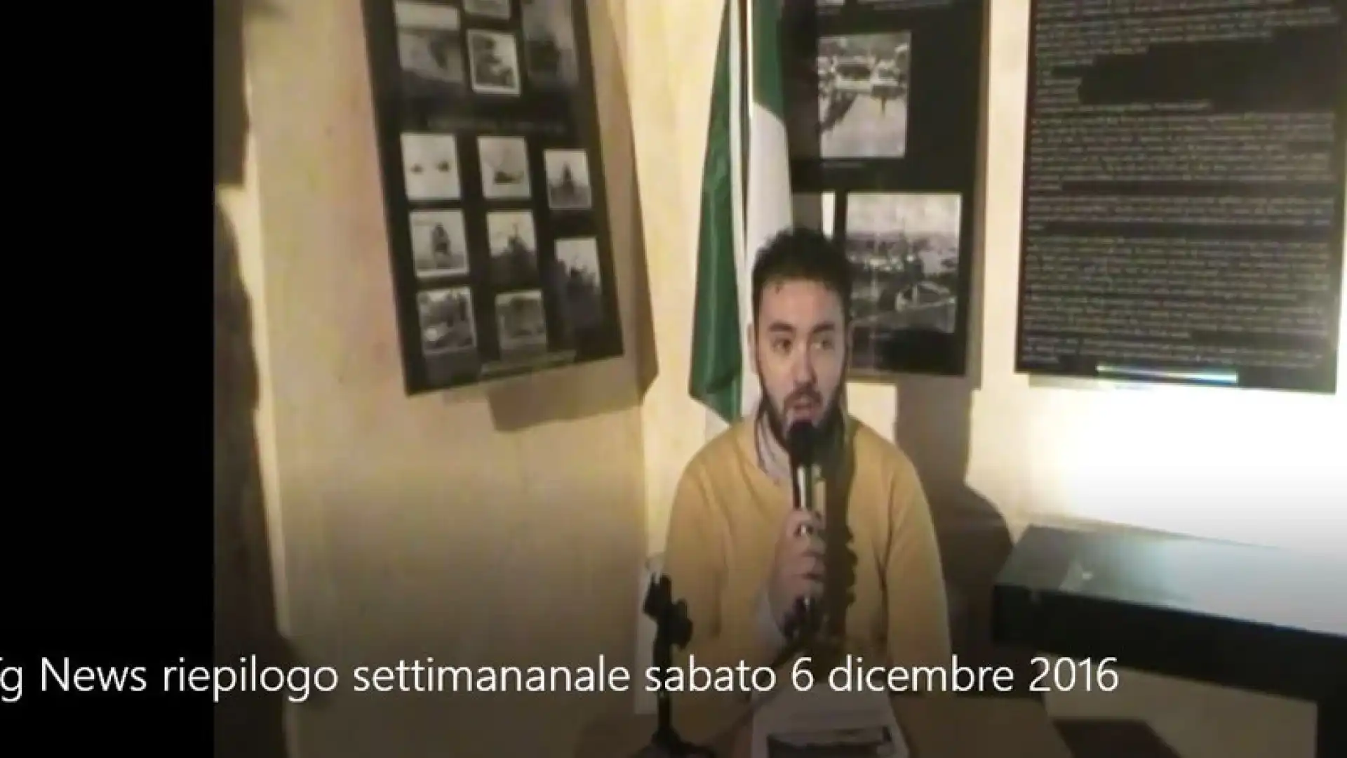 Tg news  edizione video di sabato 3 dicembre 2016. Il riepilogo della settimana.