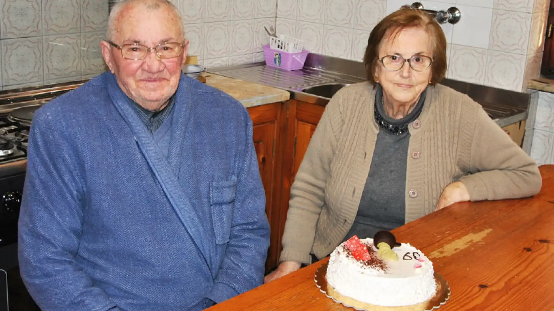 L'Angolo degli Auguri: nozze di diamante per Michele e Annamaria. Hanno festeggiato 60 anni di matrimonio.