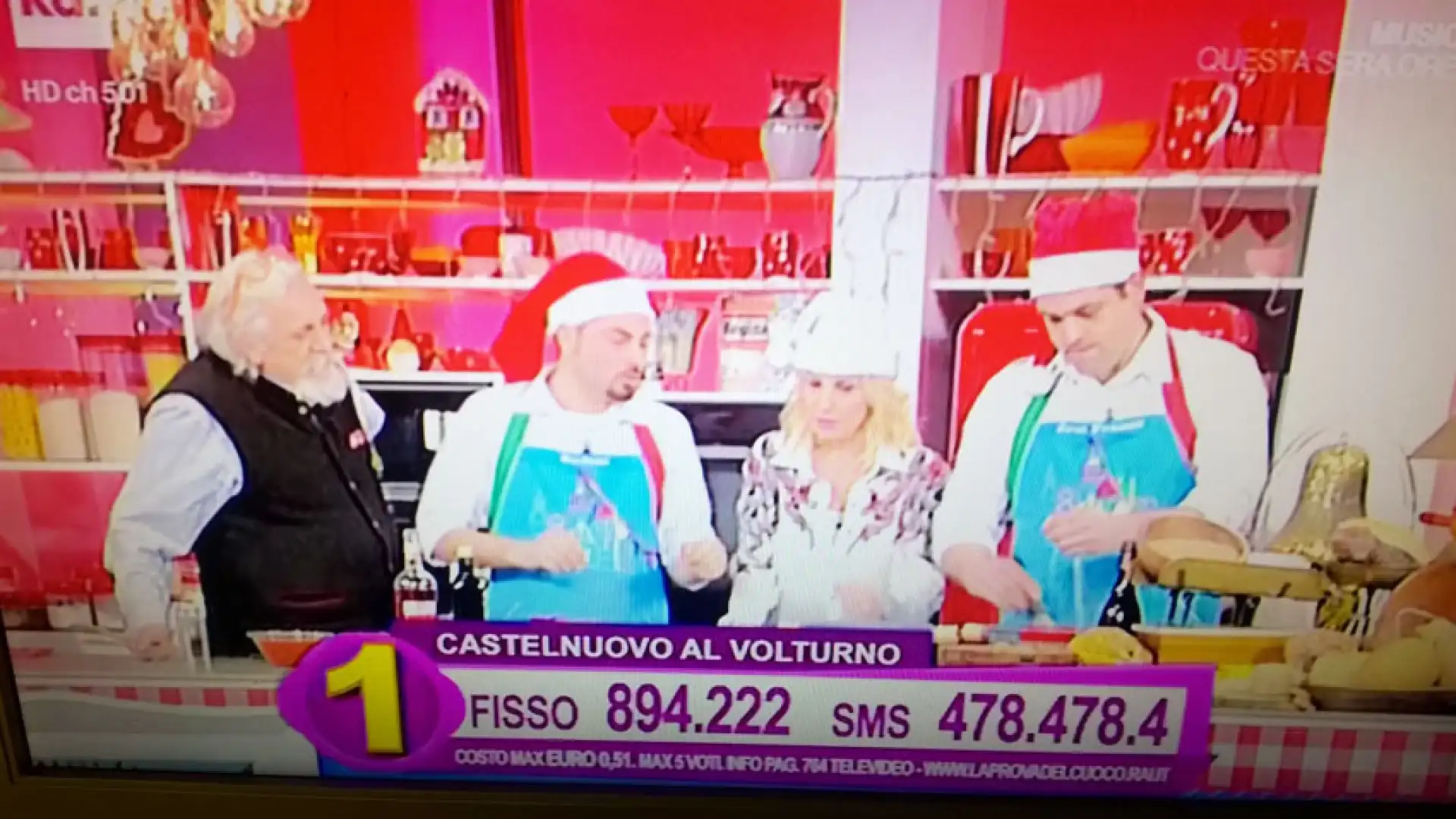 Castelnuovo al Volturno: Stefano Rufo il prossimo 13 gennaio sfida il Piemonte alla Prova del Cuoco. Il campione in carica alla terza partecipazione televisiva.