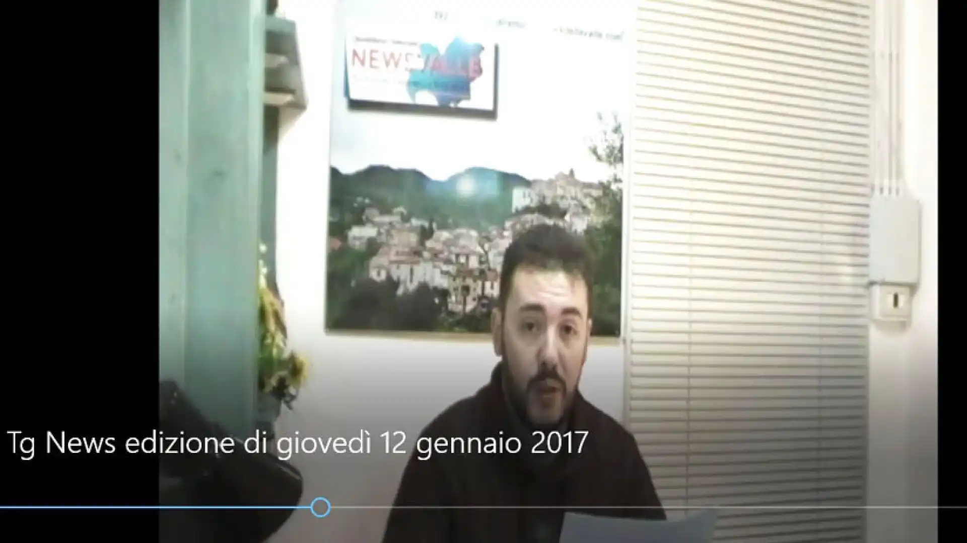 Tg News, edizione video di giovedì 12 gennaio 2017.