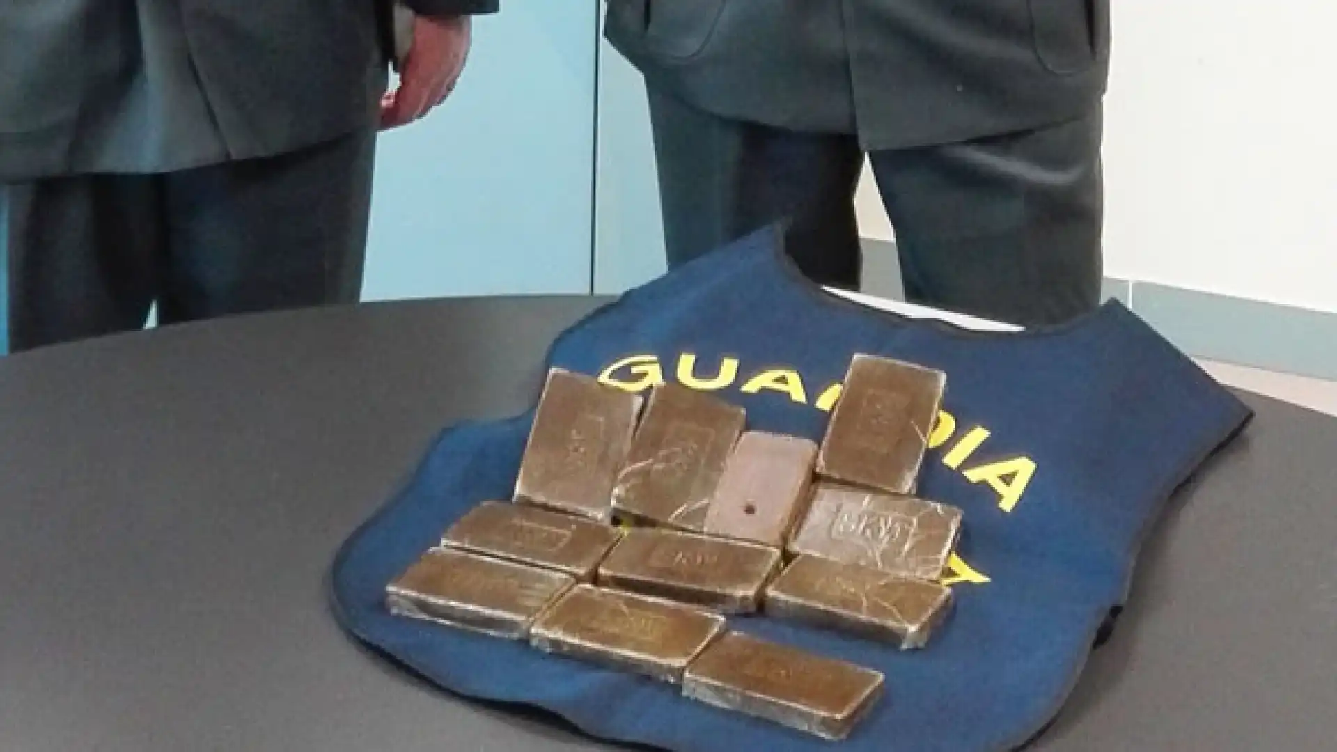 Operazione antidroga della Guardia di Finanza di Venafro. Sotto sequestro oltre un chilo di hashish. Due giovani della provincia pentra tratti in arresto.