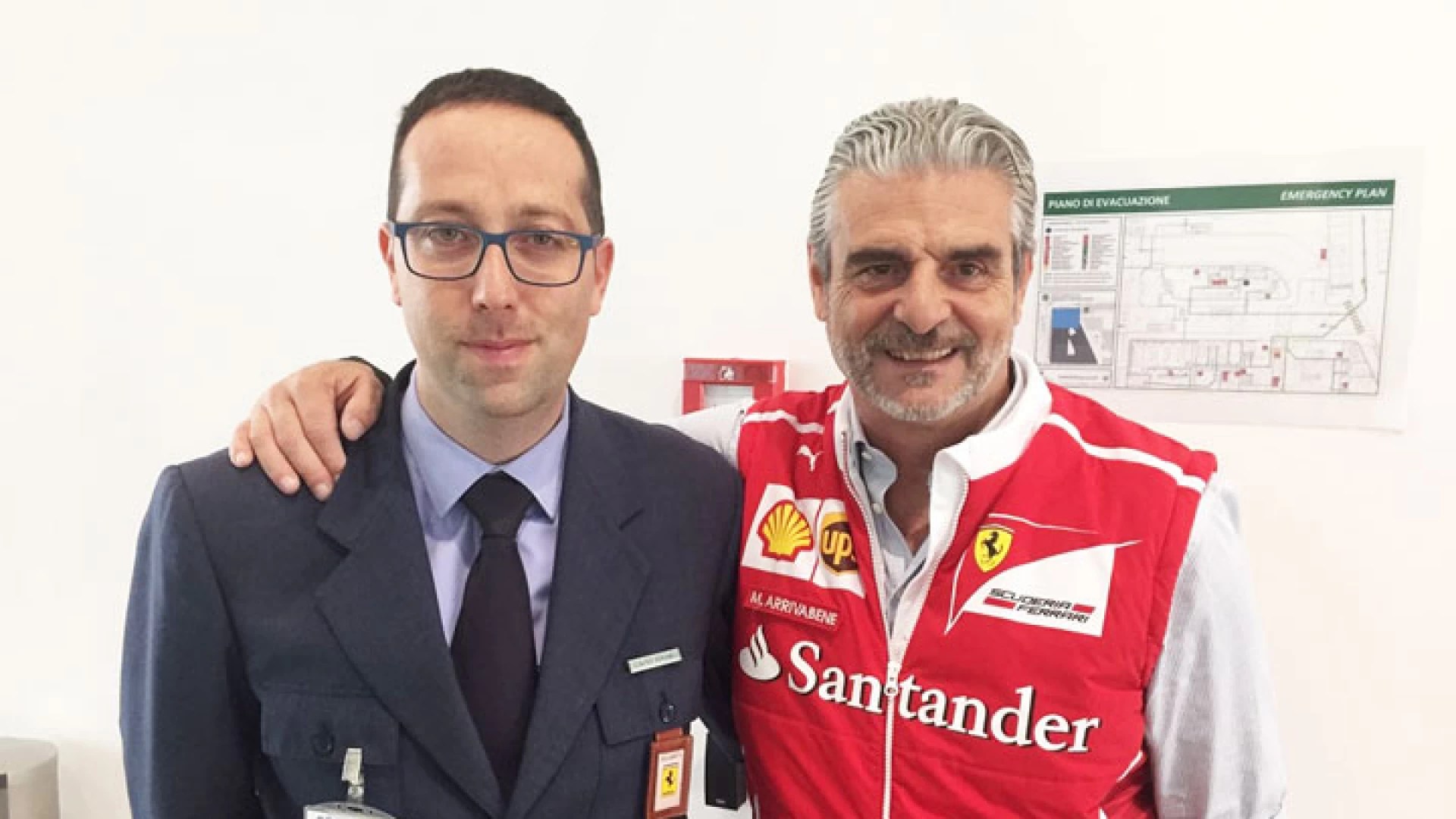 Fornelli: dieci anni in Ferrari per Massimo Sassatelli. Per lui il trasferimento in Molise ed il saluto dei vertici della “Rossa”.