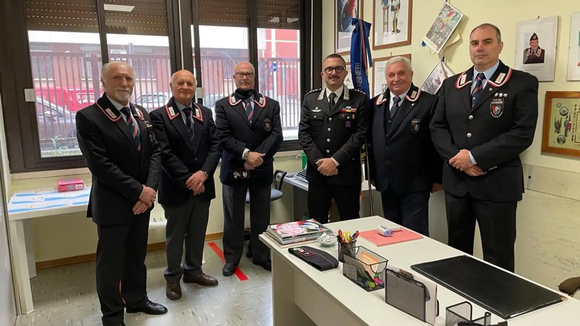 Il Comandante Provinciale dei Carabinieri di Isernia visita la sezione della ANC.