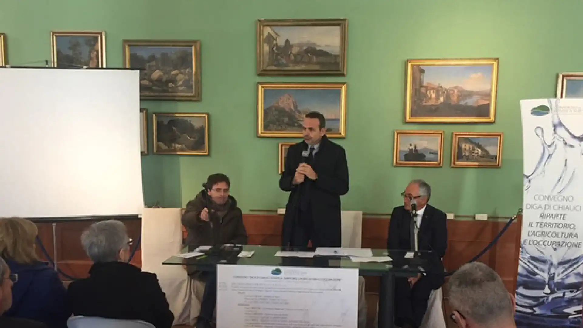 Diga di Chiauci, consegna dei lavori per ben 15milioni di euro. L’annuncio a Vasto durante un convegno promosso dal Consorzio di Bonifica Sud-Vasto.