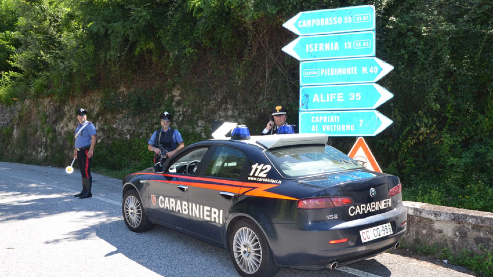 Isernia: Si da alla fuga dopo aver causato un sinistro stradale, 20enne campano denunciato dai Carabinieri.