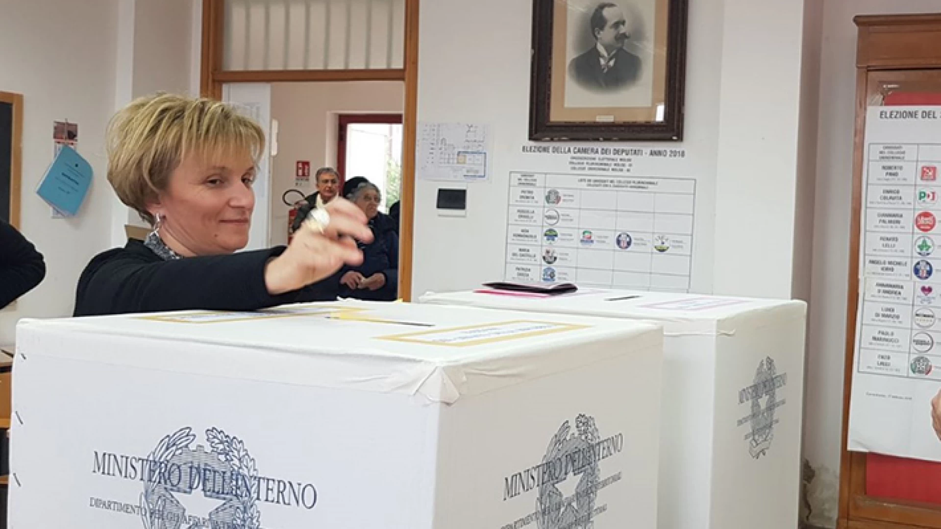 Affluenza al voto: Campobasso al 72% ed Isernia al 65% , alle ore 23.