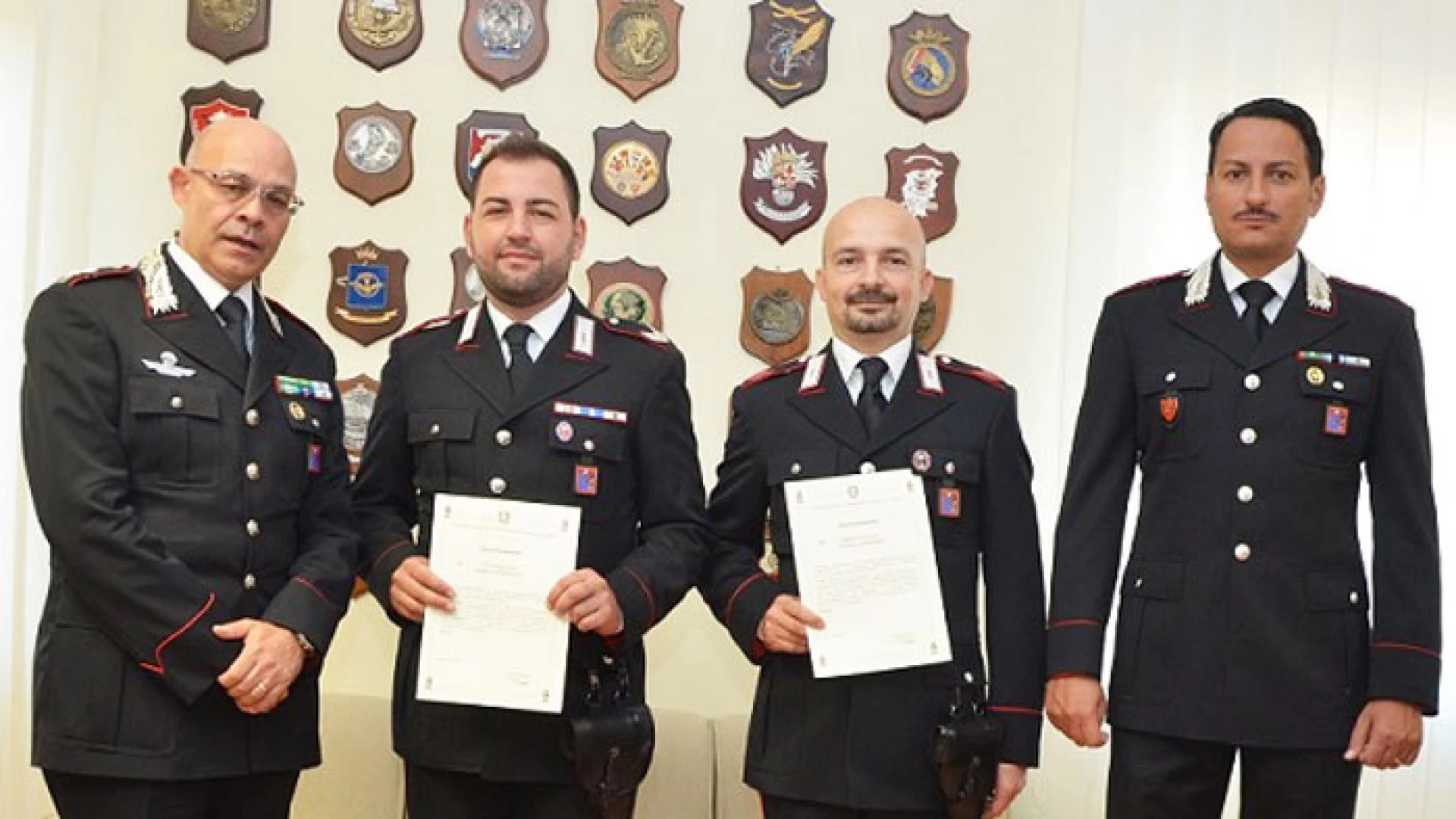 Isernia: Arrestarono corriere della cocaina, premiati due Carabinieri.