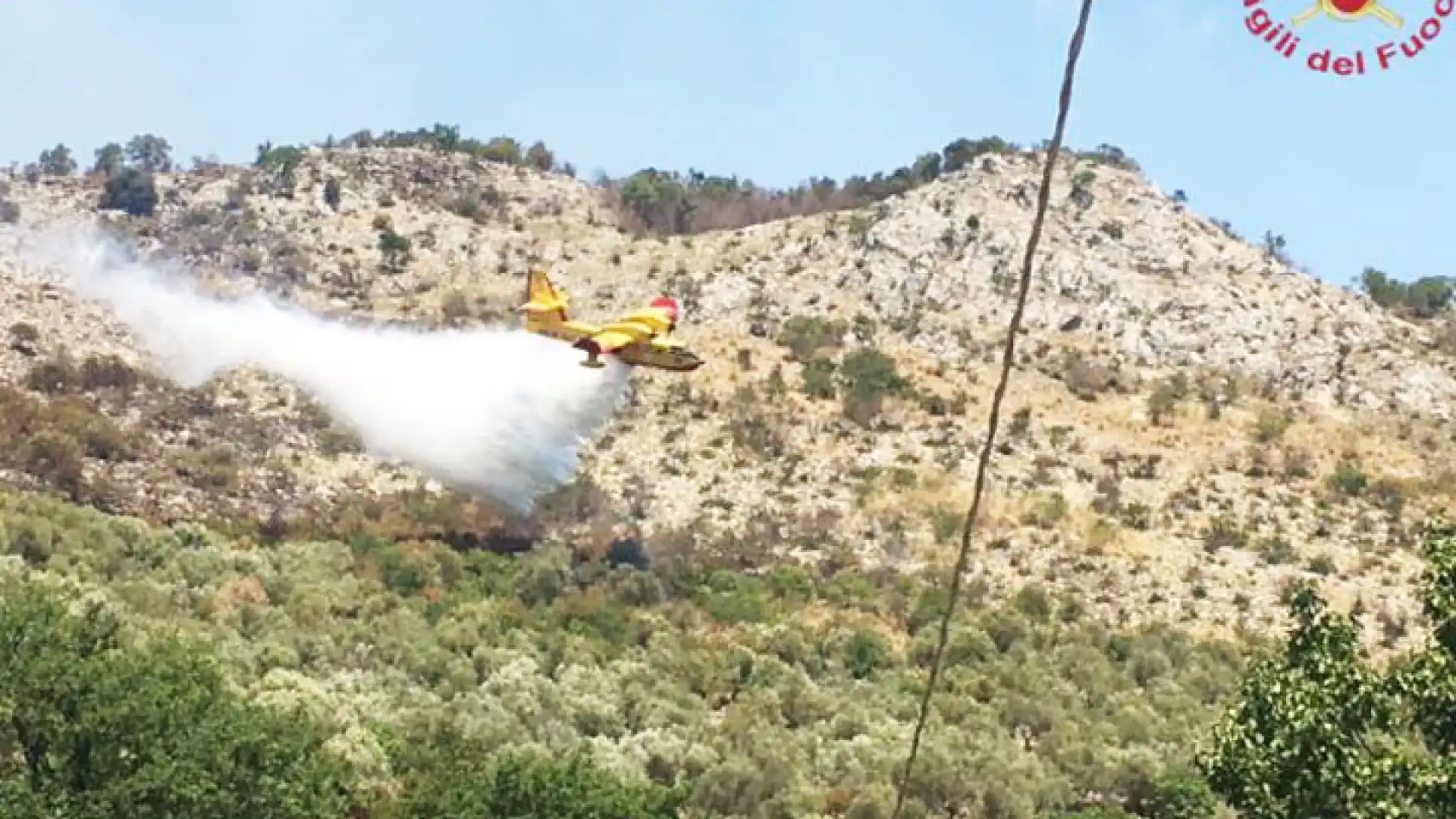 Sesto Campano-Venafro: divampano nuovi incendi. L'ultimo a confine con la Campania di grossa entità.