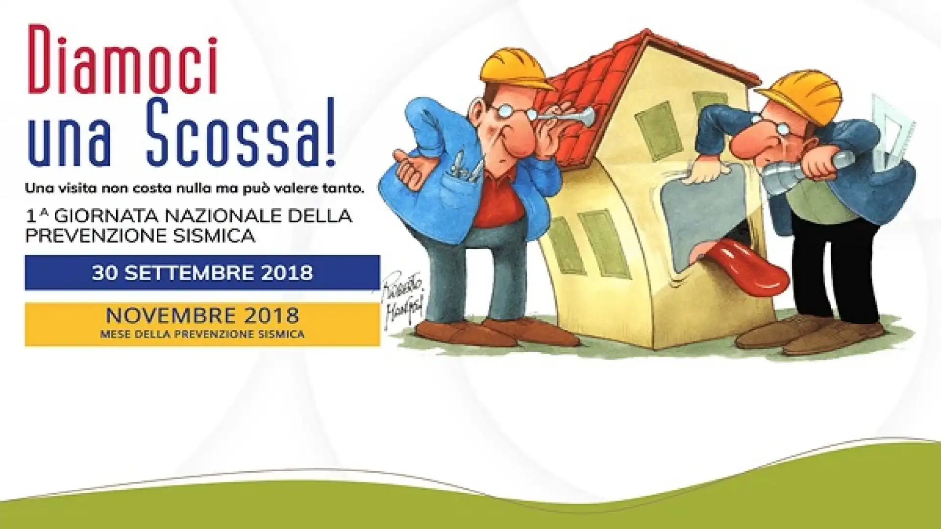 Diamoci Una Scossa, l’Ordine degli Ingegneri della Provincia di Isernia scende in piazza. Domenica 30 settembre la prima giornata nazionale della prevenzione sismica.