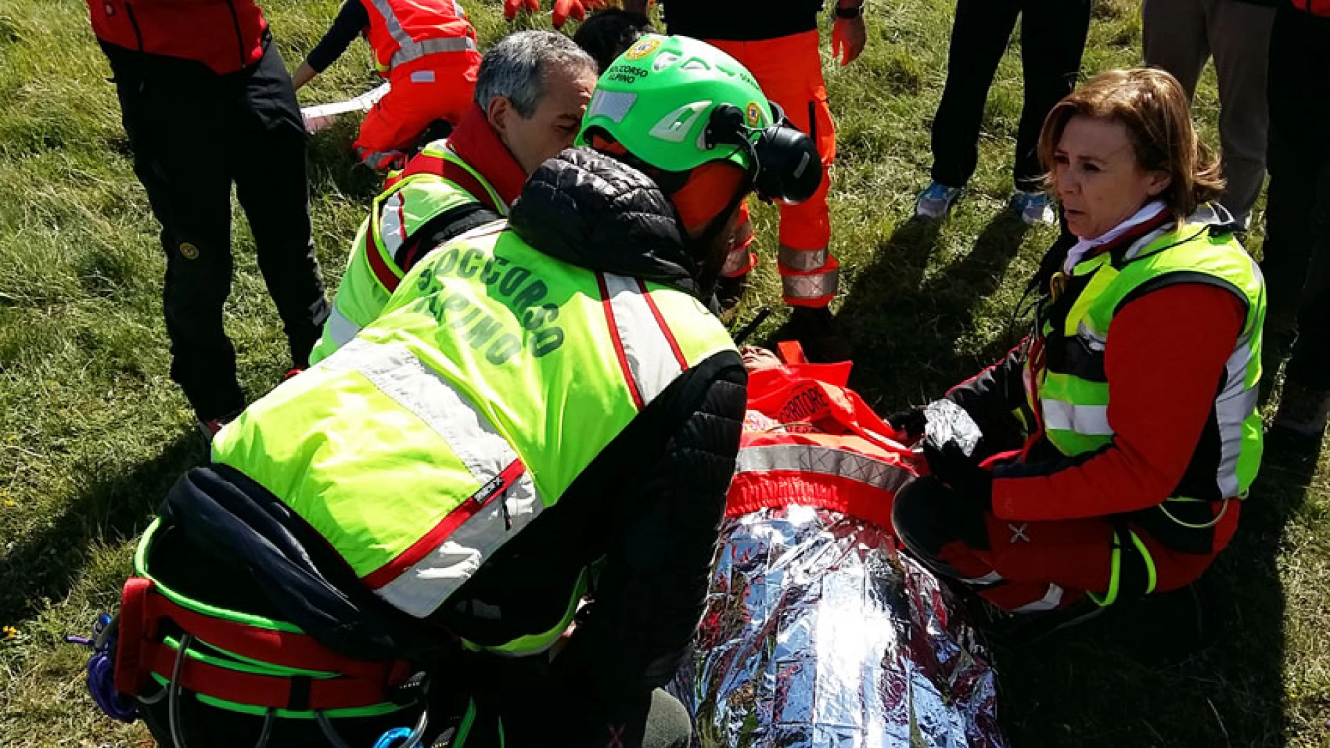 Roccamandolfi: il CNSAS soccorre ciclista ferito durante la manifestazione Vivere e far vivere il Matese.