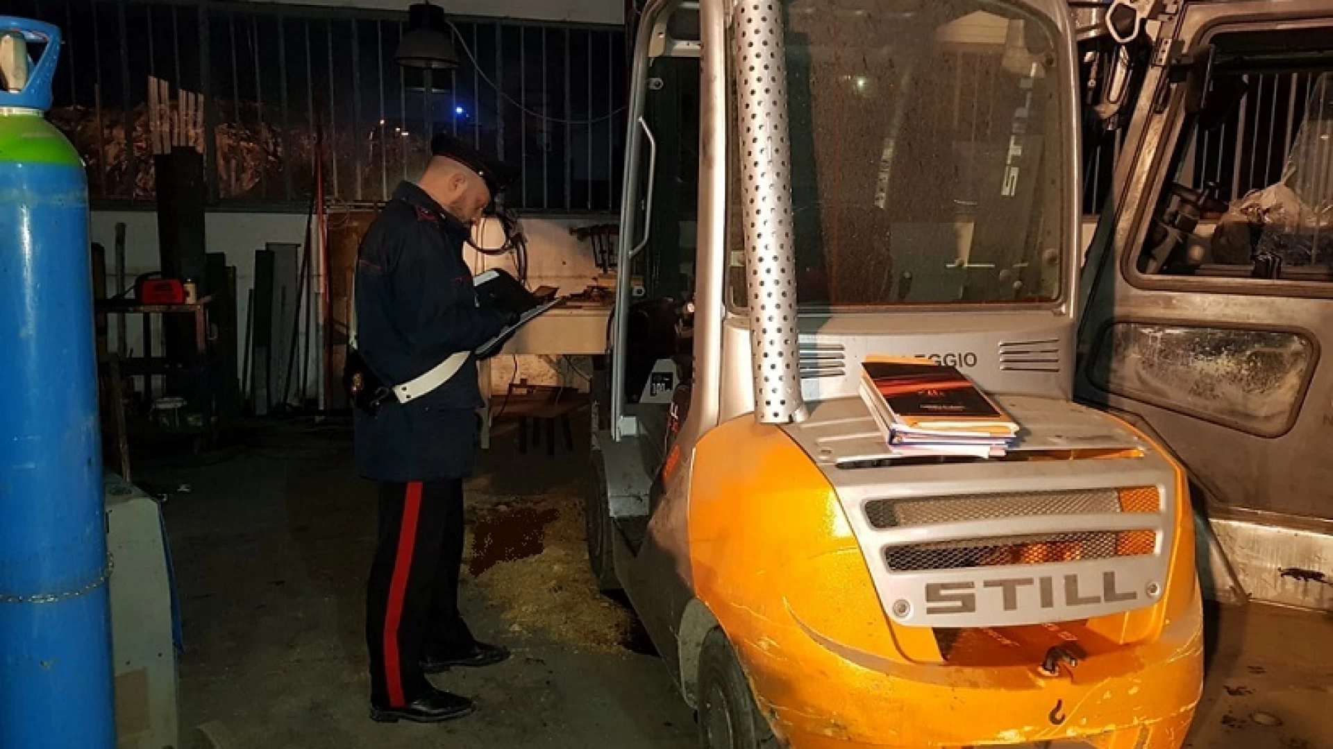 Pozzilli: continuano le indagini dei Carabinieri dopo la morte del 46enne schiacciato dal muletto.