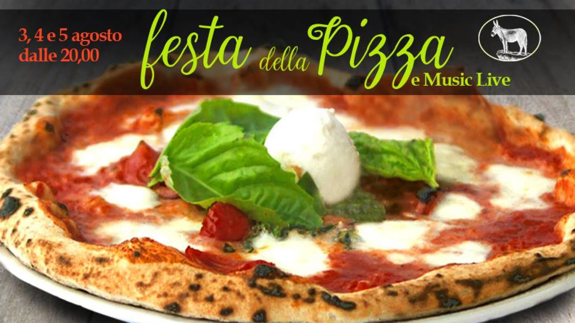Sesto Campano: al Villaggio Rurale Le Sette Querce la Festa della Pizza. Tre serate dedicate al piatto più amato dagli italiani.
