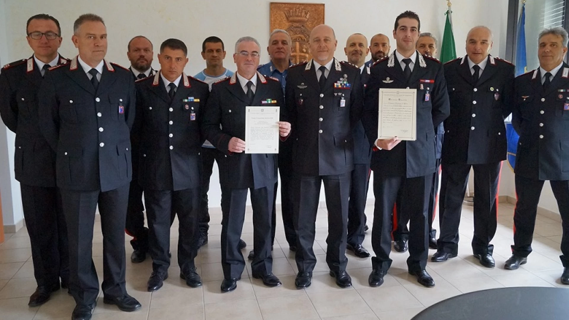 Agnone : Concesso un “encomio solenne” alla Compagnia Carabinieri di Agnone e premio al Comandante della locale Stazione.