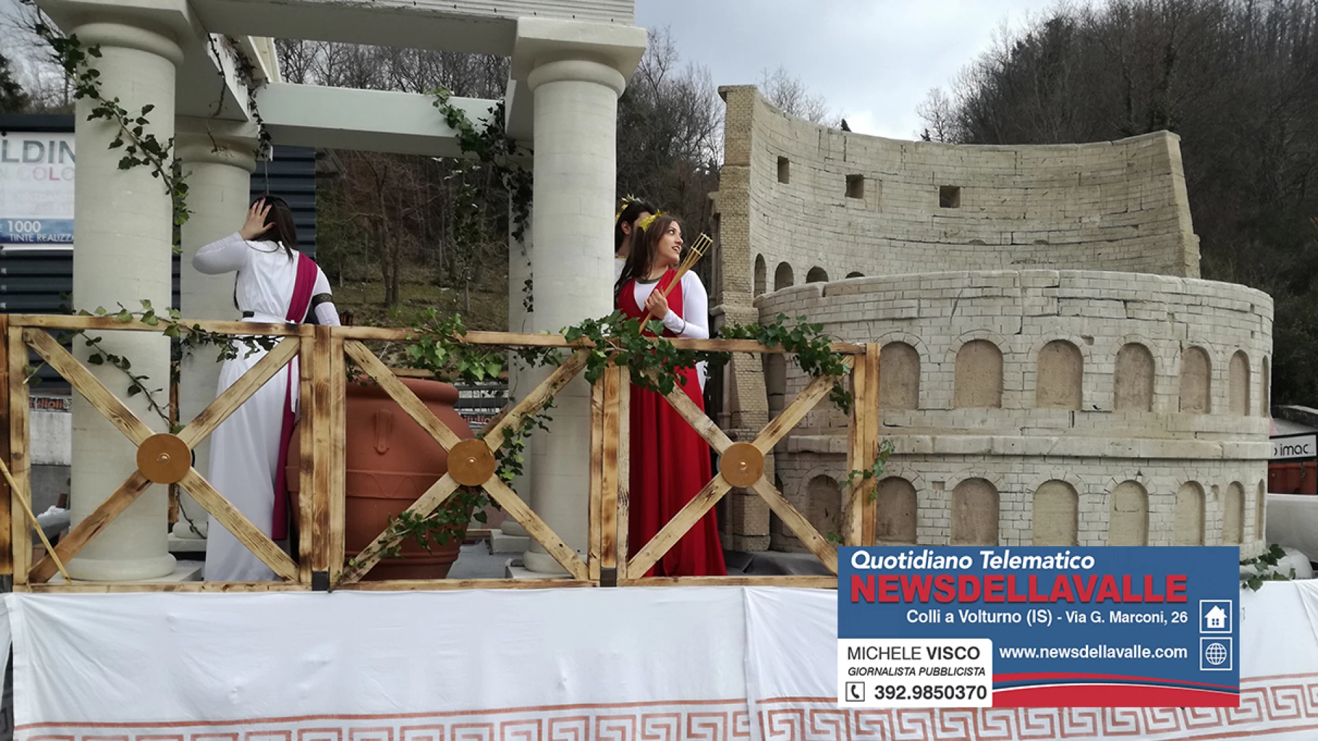 Colli, un successo il Carnevale di Forza Giovane. I fasti dell’antica Roma rivivono in paese. Guarda il servizio video.