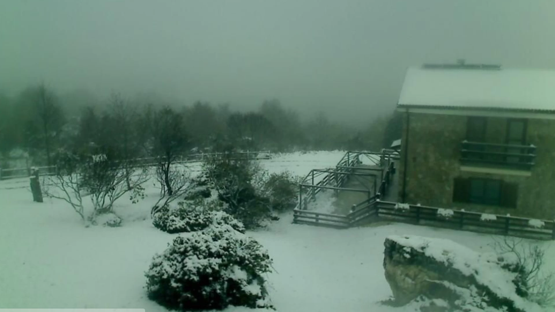 Alto Molise e Mainarde imbiancate. Il generale inverno anticipa la sua venuta. Temperature in calo.