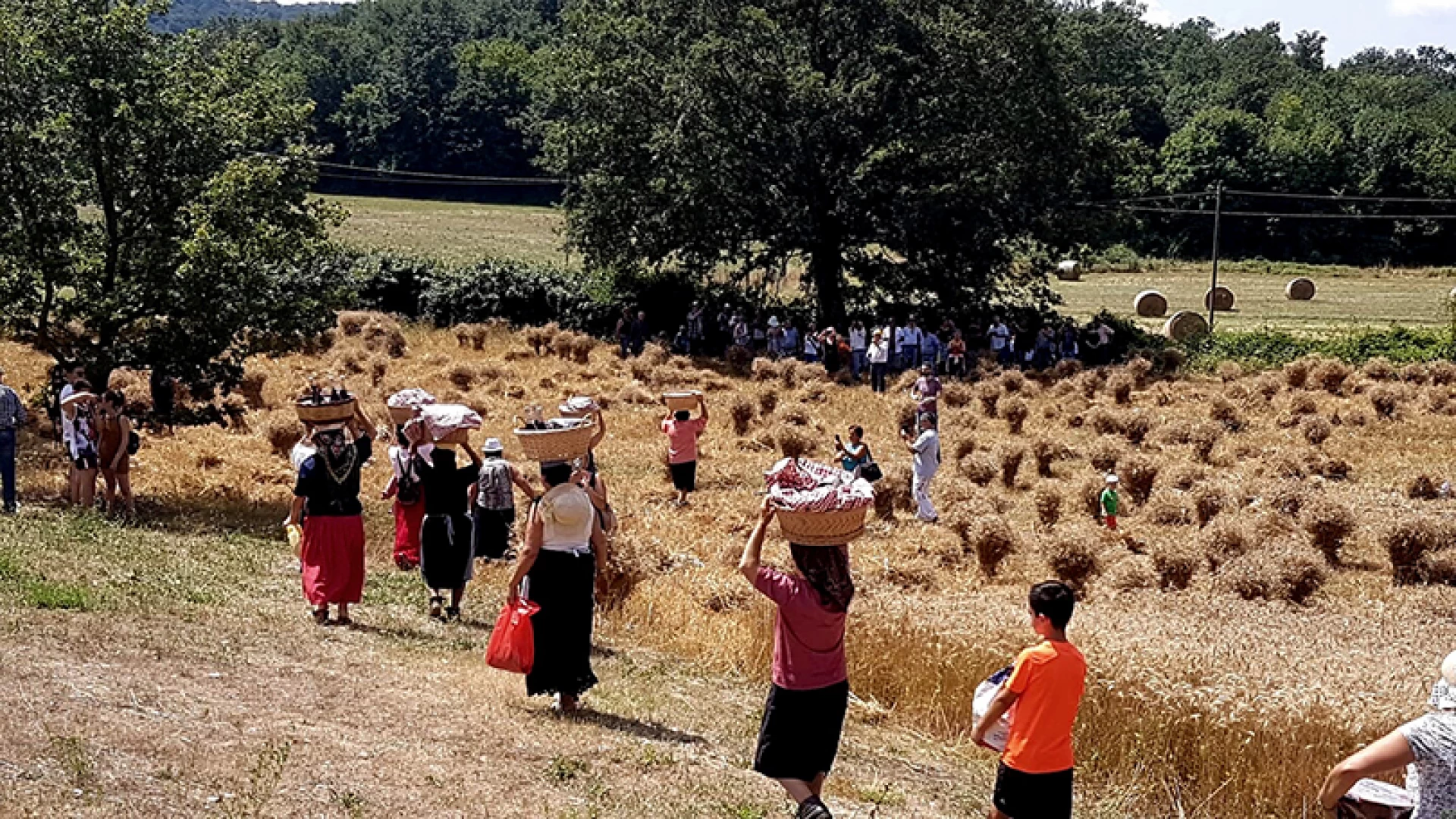 Villaggio rurale “Le Sette Querce”, la festa della mietitura riporta al passato.