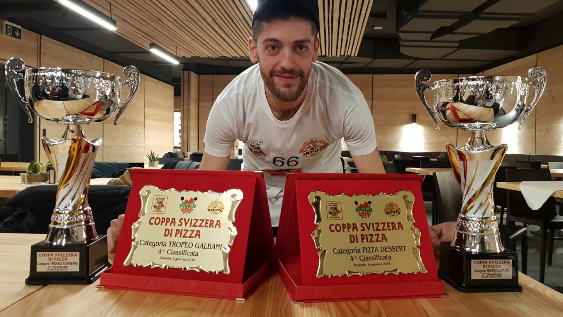 Vittorio Cifelli di Pettoranello fa incetta di premi. Il pizzaiolo molisano secondo classificato nella coppa di Svizzera.