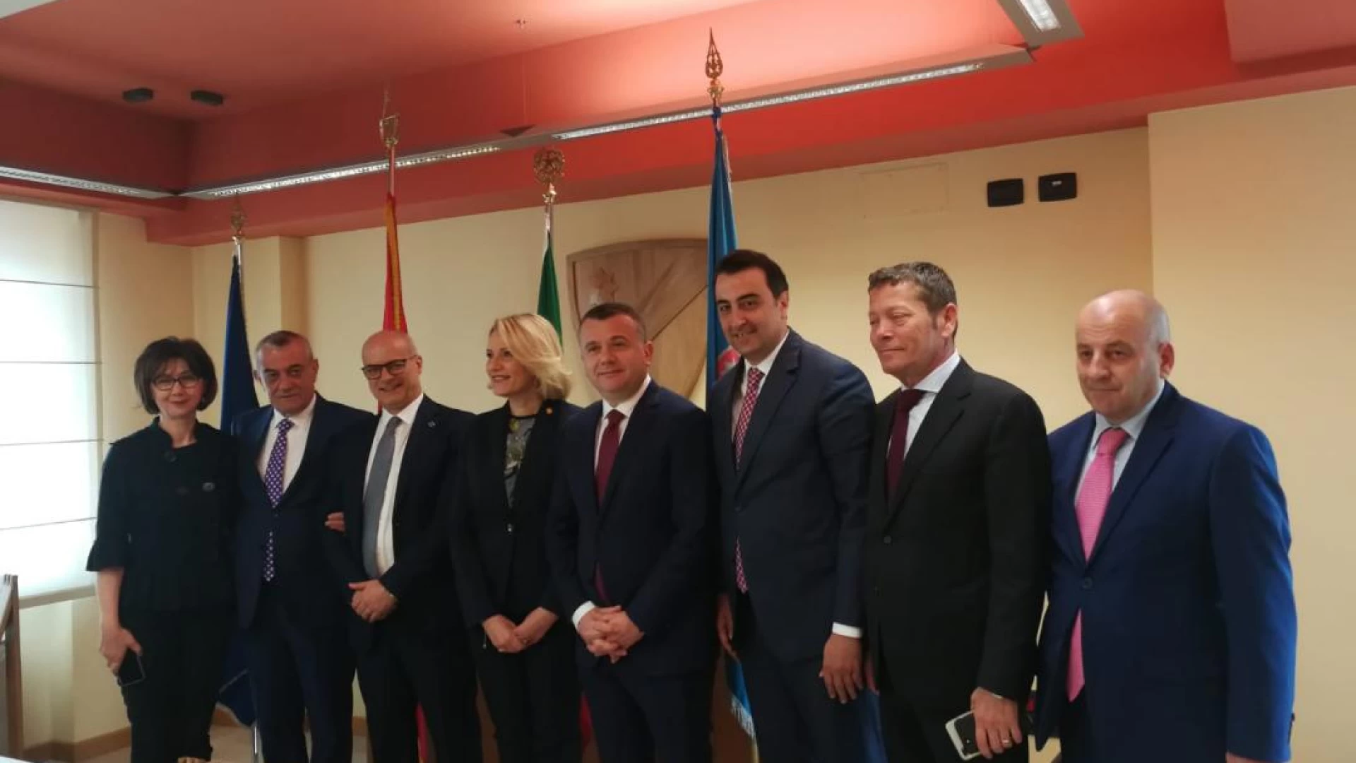 Palazzo Vitale, visita istituzionale di una delegazione albanese