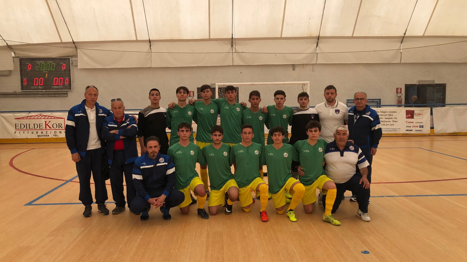 Torneo delle Regioni di calcio a 5: a Matera l’under 17 di mister Matticoli sconfitta dalla Calabria per 9 a 5.