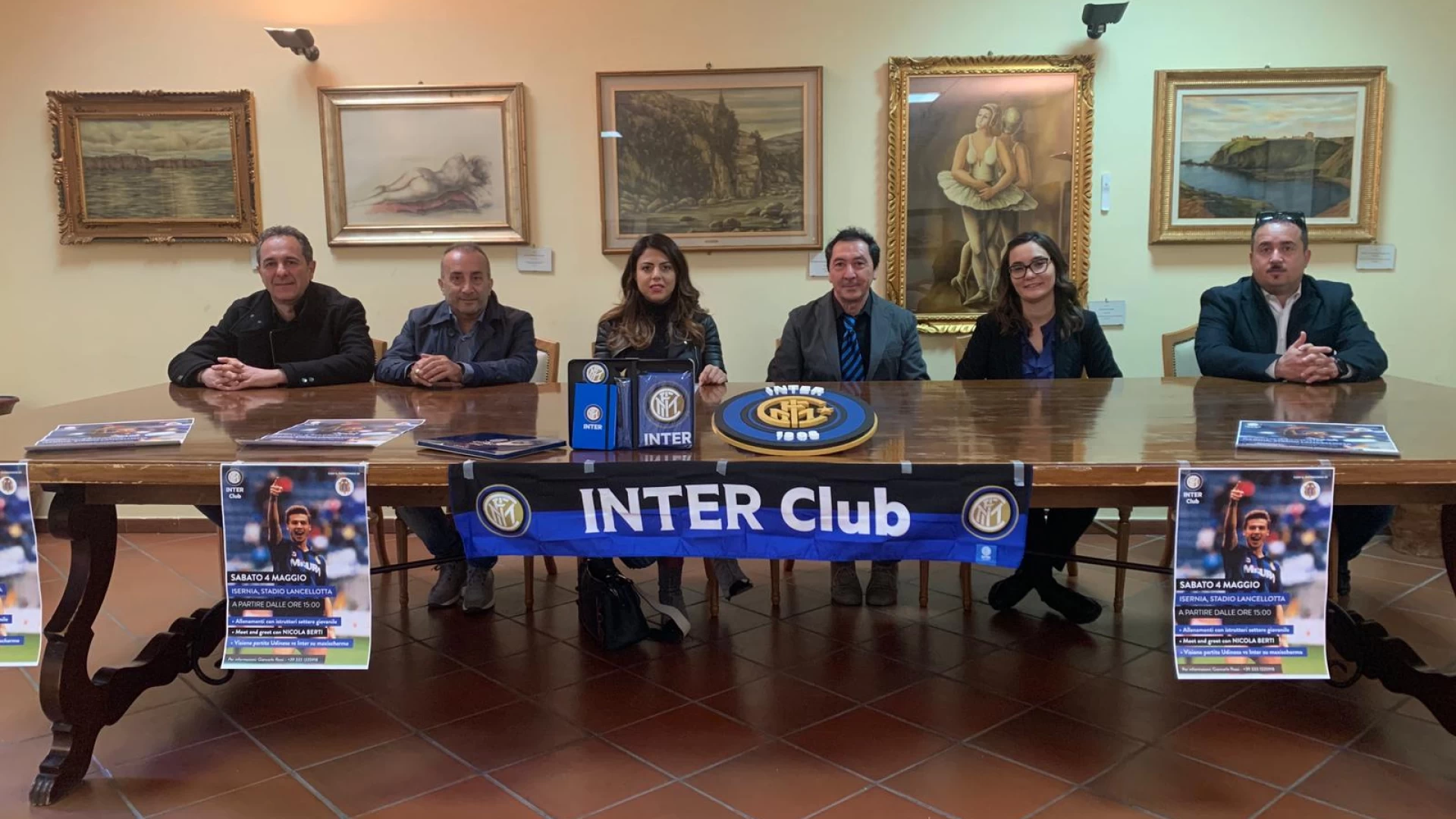 Giornata nerazzurra, ad Isernia è tutto pronto per accogliere Nicola Berti, campione dell’Inter negli anni passati.